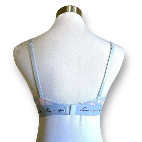 Victorias Secret 34C Bra Blue Tie Dye Wear Everywhere Wireless Lightly Lined - Picture 4 of 6